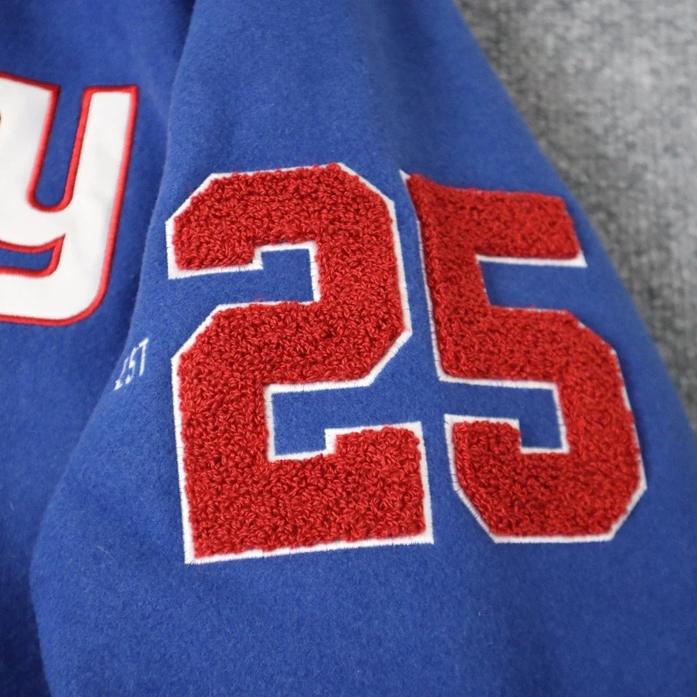 New York Giants Men's Varsity‎ Jacket NFL Team Apparel Large